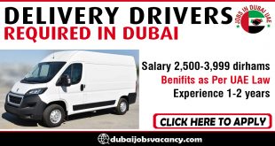 DELIVERY DRIVERS REQUIRED IN DUBAI