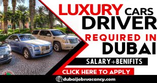 LUXURY CARS DRIVER REQUIRED IN DUBAI