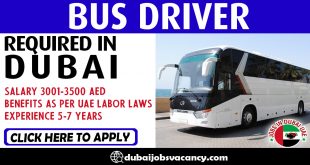 BUS DRIVER REQUIRED IN DUBAI