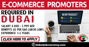 E-COMMERCE PROMOTERS REQUIRED IN DUBAI