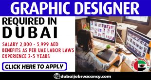 GRAPHIC DESIGNER REQUIRED IN DUBAI