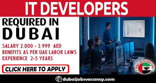 IT DEVELOPERS REQUIRED IN DUBAI