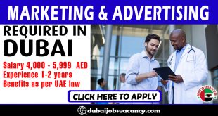 MARKETING & ADVERTISING REQUIRED IN DUBAI