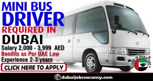 MINI BUS DRIVER REQUIRED IN DUBAI