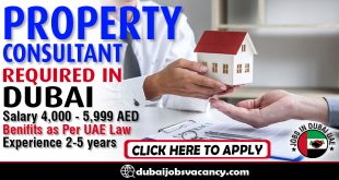PROPERTY CONSULTANT REQUIRED IN DUBAI