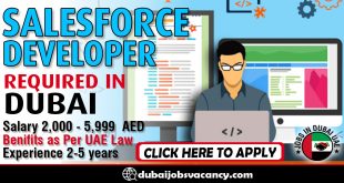 SALESFORCE DEVELOPER REQUIRED IN DUBAI