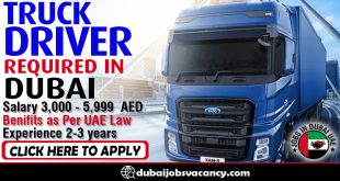 TRUCK DRIVER REQUIRED IN DUBAI
