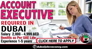 ACCOUNT EXECUTIVE REQUIRED IN DUBAI