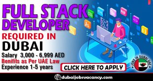 FULL STACK DEVELOPER REQUIRED IN DUBAI