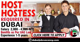 HOST-HOSTESS REQUIRED IN DUBAI