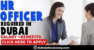 HR OFFICER REQUIRED IN DUBAI