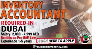 INVENTORY ACCOUNTANT REQUIRED IN DUBAI