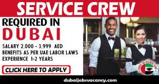 SERVICE CREW REQUIRED IN DUBAI