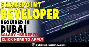 SHAREPOINT DEVELOPER REQUIRED IN DUBAI