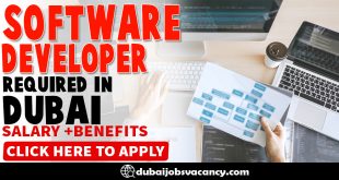 SOFTWARE DEVELOPER REQUIRED IN DUBAI