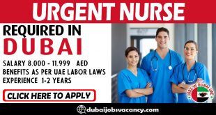 URGENT NURSE REQUIRED IN DUBAI