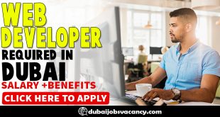 WEB DEVELOPER REQUIRED IN DUBAI