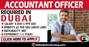 ACCOUNTANT OFFICER REQUIRED IN DUBAI