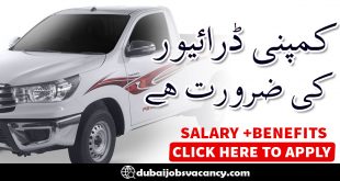 COMPANY DRIVER REQUIRED IN DUBAI