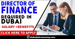 DIRECTOR OF FINANCE REQUIRED IN DUBAI