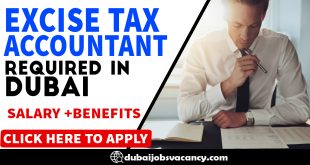 EXCISE TAX ACCOUNTANT REQUIRED IN DUBAI