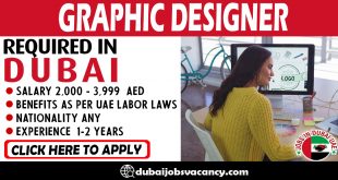 GRAPHIC DESIGNER REQUIRED IN DUBAI