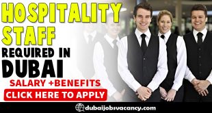 HOSPITALITY STAFF REQUIRED IN DUBAI