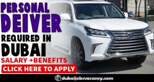 PERSONAL DRIVER REQUIRED IN DUBAI