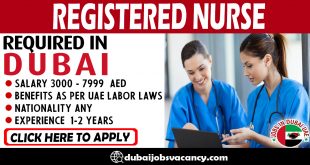 REGISTERED NURSE REQUIRED IN DUBAI