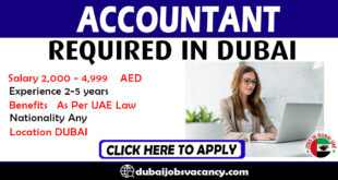 ACCOUNTANT REQUIRED IN DUBAI
