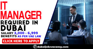 IT MANAGER REQUIRED IN DUBAI