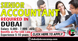 SENIOR ACCOUNTANT REQUIRED IN DUBAI