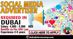 SOCIAL MEDIA ADVERTISER REQUIRED IN DUBAI