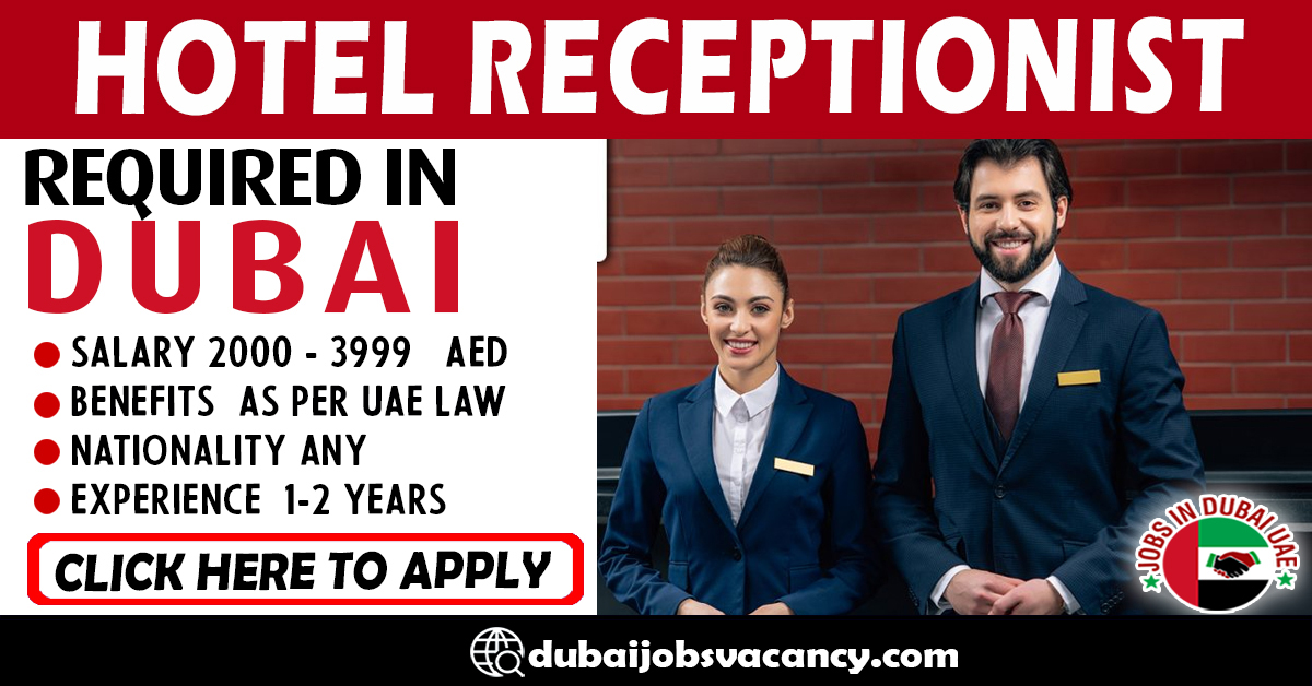 dubai hotel receptionist