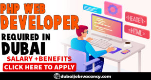 PHP WEB DEVELOPER REQUIRED IN DUBAI