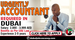 URGENTLY ACCOUNTANT REQUIRED IN DUBAI