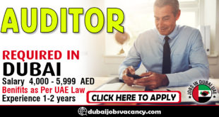AUDITOR REQUIRED IN DUBAI