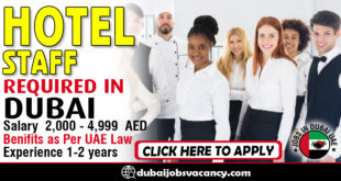 HOTEL STAFF REQUIRED IN DUBAI