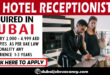 HOTEL RECEPTIONIST REQUIRED IN DUBAI