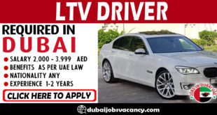 LTV DRIVER REQUIRED IN DUBAI