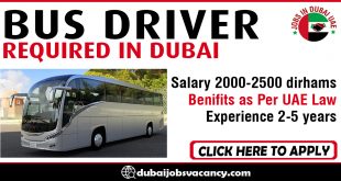 BUS DRIVER REQUIRED IN DUBAI