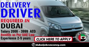 DELIVERY DRIVER REQUIRED IN DUBAI