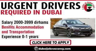 URGENT DRIVERS REQUIRED IN DUBAI