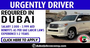 URGENTLY DRIVER REQUIRED IN DUBAI