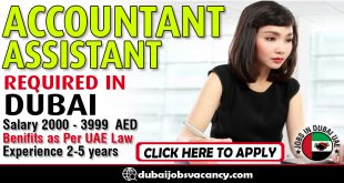 ACCOUNTANT ASSISTANT REQUIRED IN DUBAI