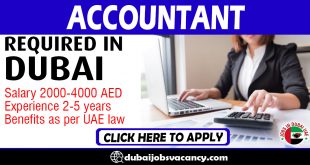 ACCOUNTANT REQUIRED IN DUBAI