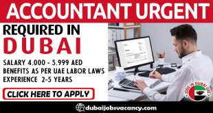 ACCOUNTANT URGENT REQUIRED IN DUBAI