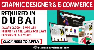 GRAPHIC DESIGNER & E-COMMERCE REQUIRED IN DUBAI