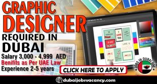 GRAPHIC DESIGNER REQUIRED IN DUBAI