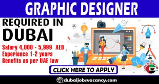 GRAPHIC DESIGNER REQUIRED IN DUBAI